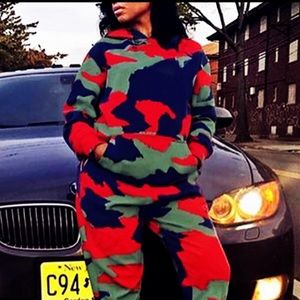 Camouflage two piece pants set